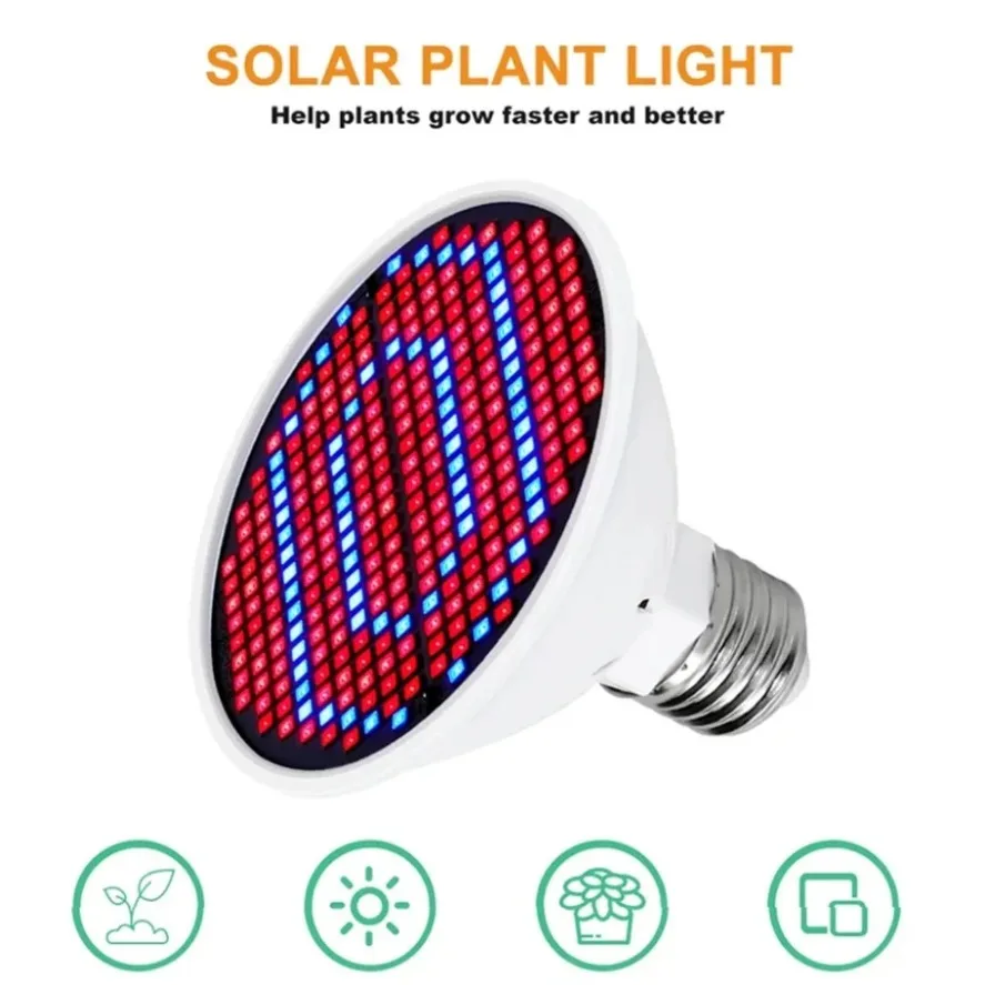 AC85-265V E27 Phyto Lamp Full Spectrum 2835 LED Grow Light Plant Lamp For Greenhouse Hydroponic Growth Indoor Tent Box Seedlings