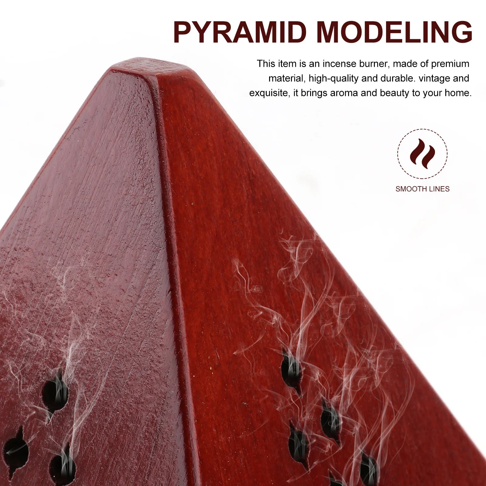 

Wooden Incense Burner Dark Red Aromatherapy Box For Home Decor Smooth Craft Meditation Yoga Bedroom Temple Use