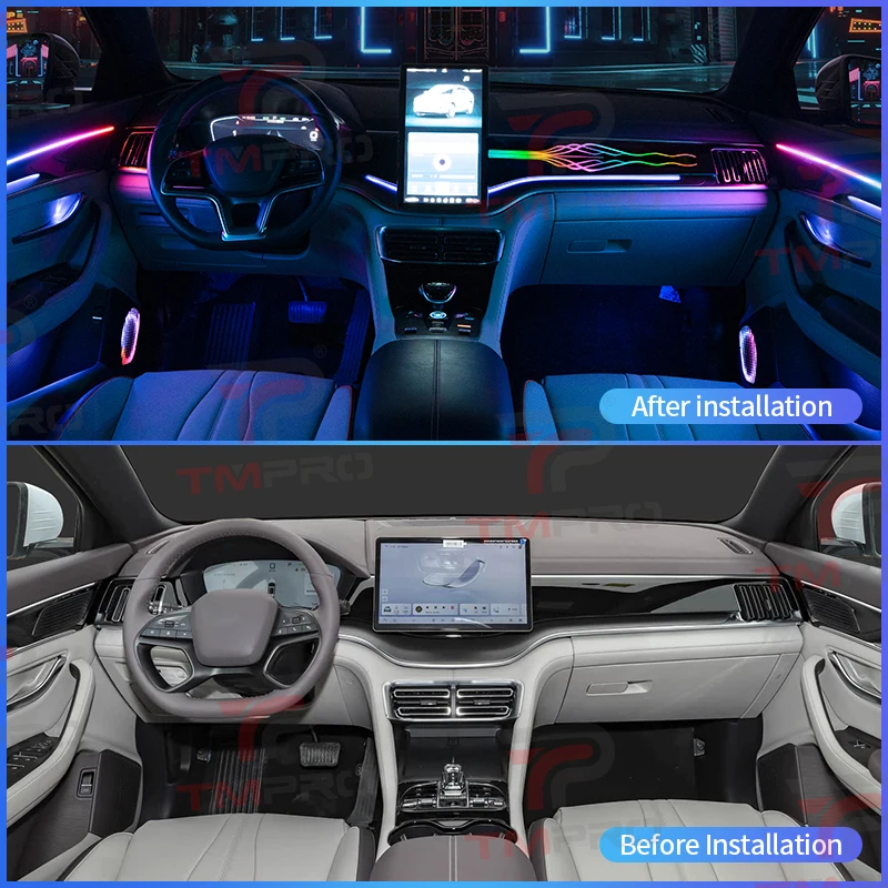 TMPRO 64-Color LED Ambient Lighting Suitable for 2021-2025 BYD Seal U Song Plus DM-i EV  Car Interior Decoration