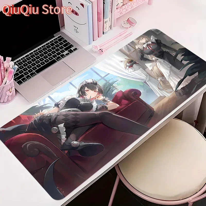 

Коврик для мыши офисного геймера, игровые аксессуары, коврик для клавиатуры, противоскользящий коврик для мыши в стиле аниме, резиновый коврик для мыши Z-czenless Zone Zero Ellen Joe, настольный коврик