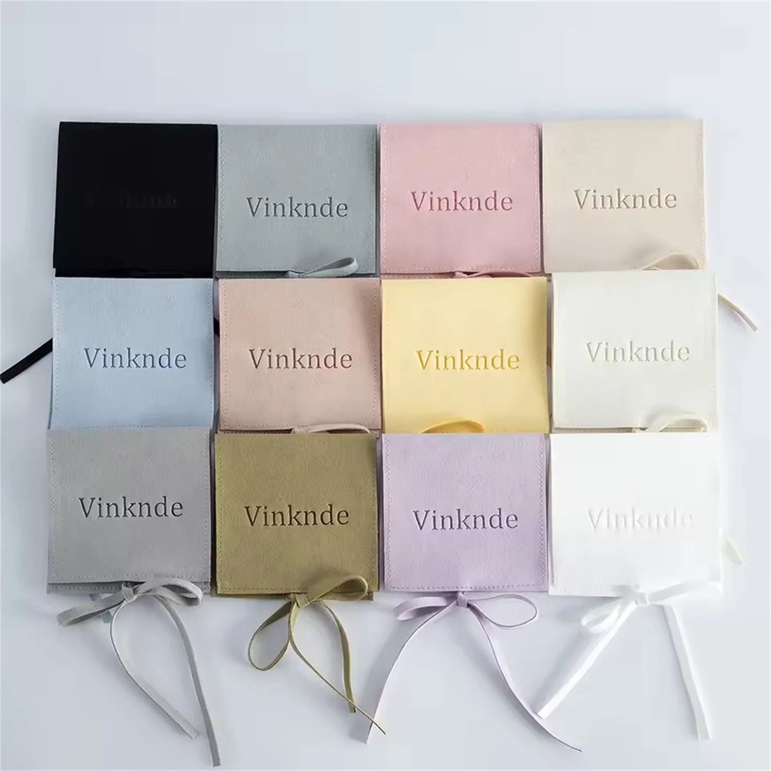 

100pcs Custom Logo Microfiber Velvet Jewelry Gift Bag Wedding Favors Bulk Candy Organizer Pouch Earrings Packaging Storage Bag