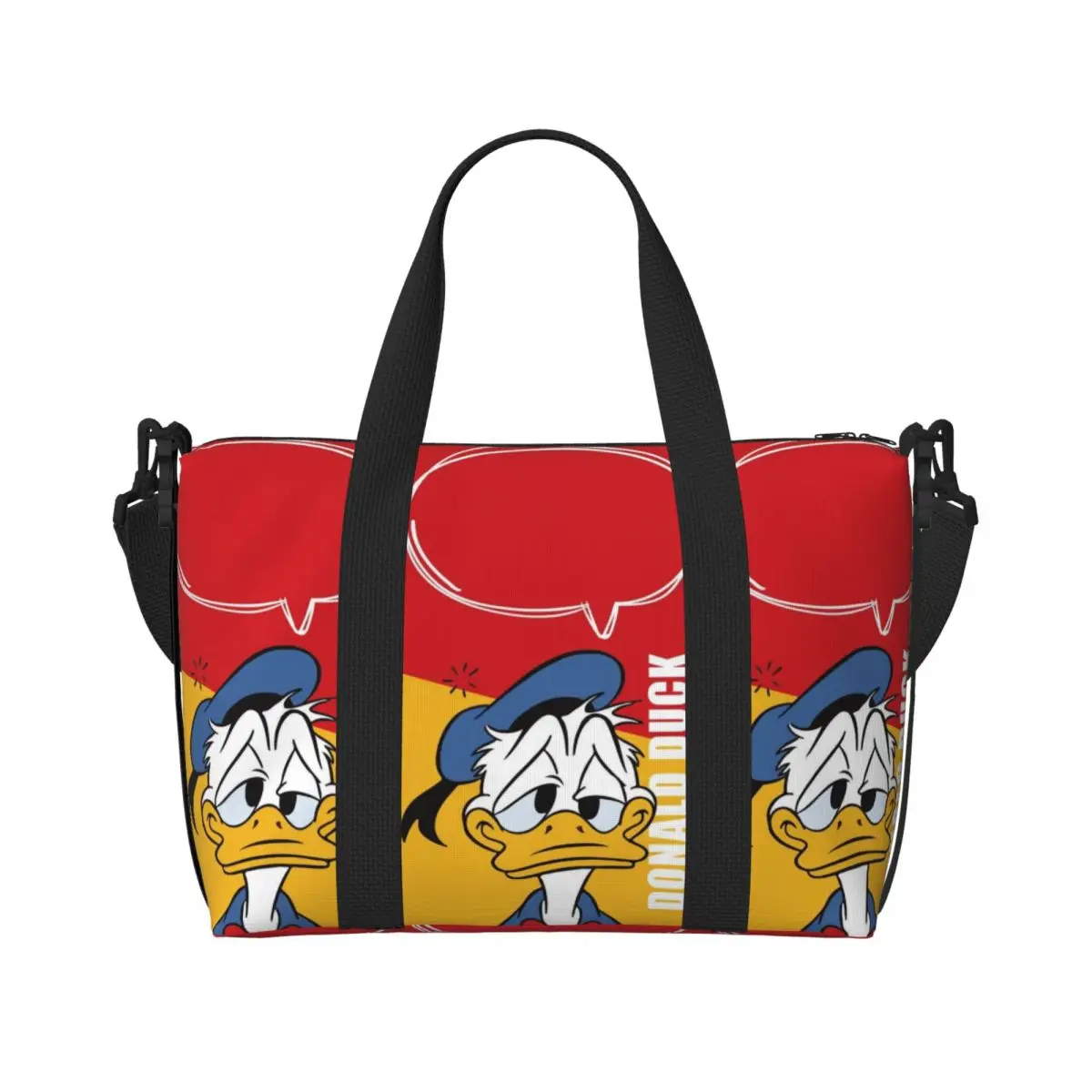 

Сумка-шоппер Custom Donald Anime Duck для покупок, женская, большая вместимость, для спортзала, пляжа, путешествий