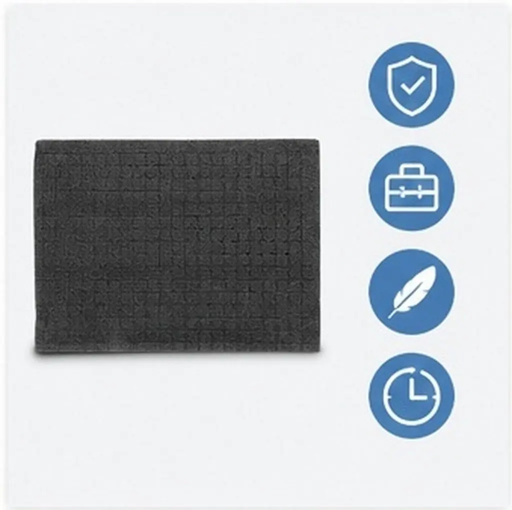 Black EPE Pearl Cotton Grid Foam Sheets for Tool Case Inserts, Cushioning Liner & Packaging Organizer view 6