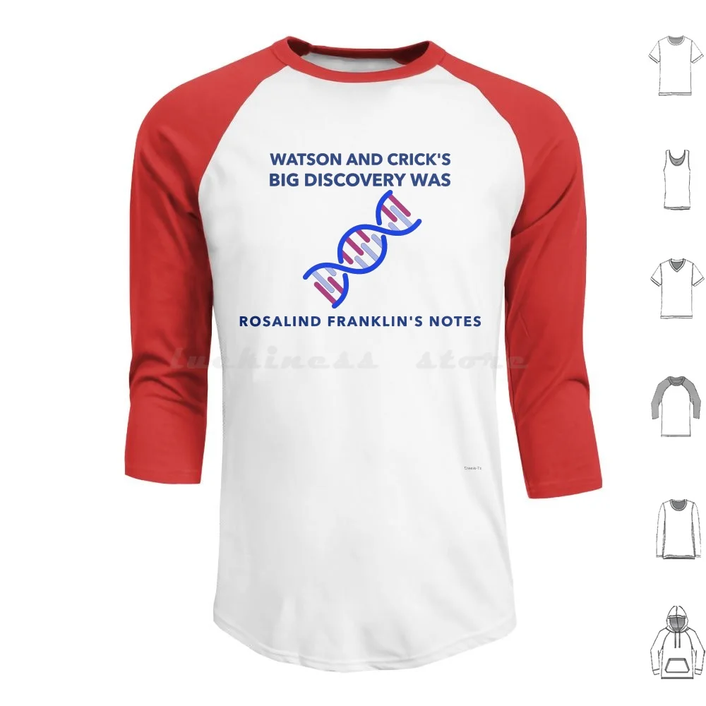 Rosalind Franklin'S Notes Hoodie cotton Long Sleeve Biology Bio Chemistry Science Nerd Research Discovery Thief