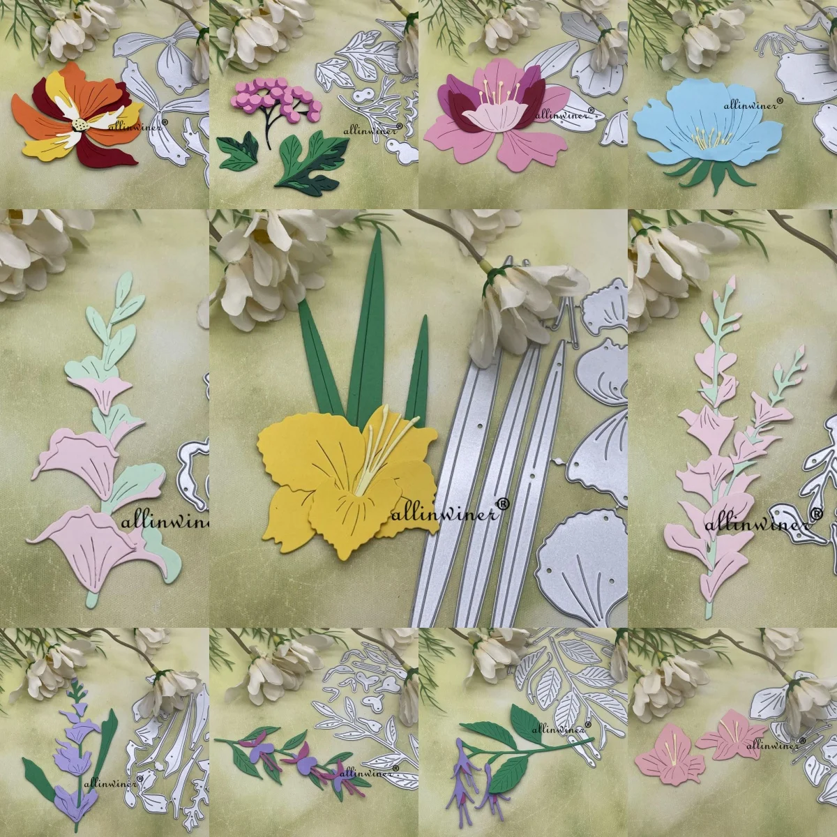 

Flower leaf series DIY Craft Metal Cutting Die Scrapbook Embossed Paper Card Album Craft Template Stencil Dies