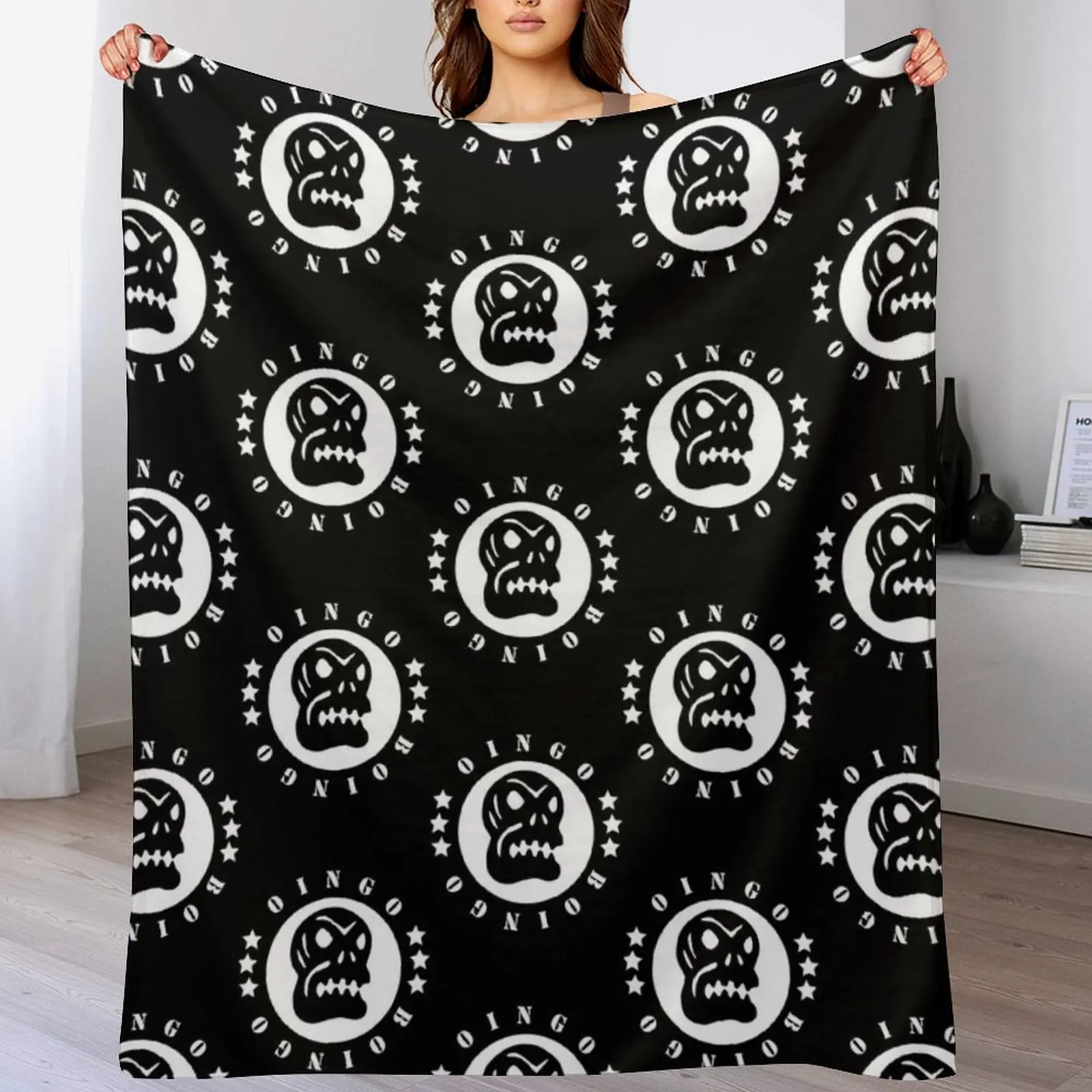 

Birthday Gift Oingo Boingo 3 Retro Wave Throw Blanket Machine Washable Soft Warm Blanket