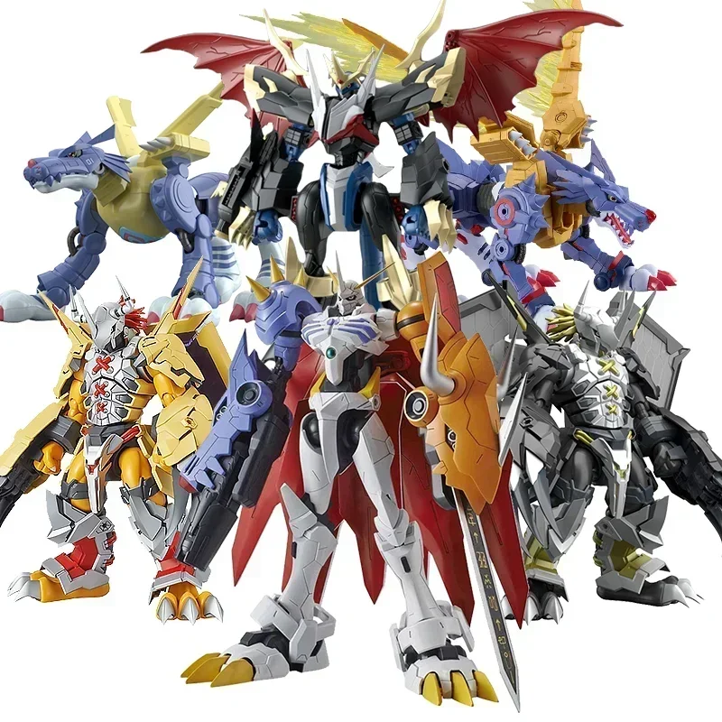 Bandai Original Anime Digimon Adventure War Greymon Garurumon Dukemon Action Figure Spielzeug Sammeln Modell Geschenke für Kinder