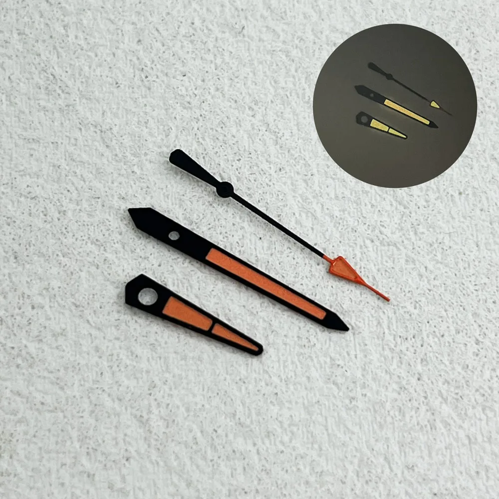 Lancette dell'orologio con freccia luminosa lancette per iniezione nh35 adatte per accessori per orologi con movimento automatico giapponese nh35/nh36/nh38/nh70