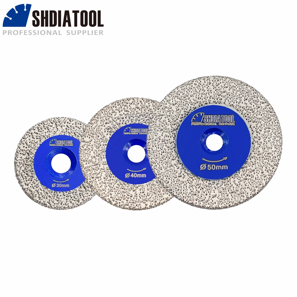 SHDIATOOL 30/40/50mm Lama per sega per incisione diamantata con/senza gambo rimovibile Un foro Marmo Granito Pietra artificiale Cemento