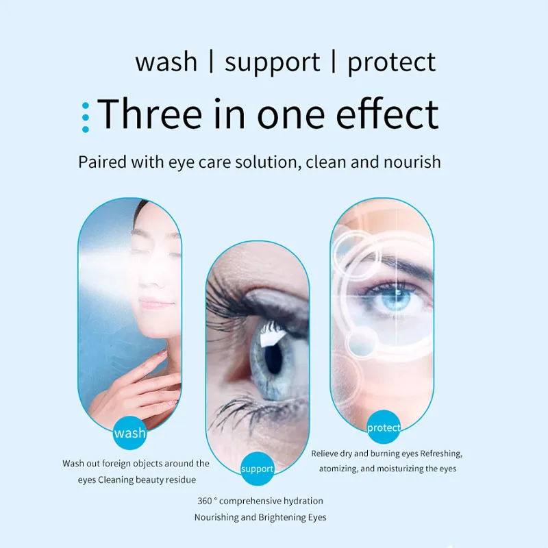 ประคบร้อนเย็น Eye Steam Mist Sprayer แบบพกพา Nano Eye Care Hydrating Instrument บรรเทาความเมื่อยล้าของดวงตา Eye Beauty Hydrating