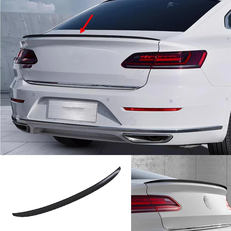 

HOPECar modified Accessories For Volkswagen Arteon VW CC 2018-2023 ABS Black carbon fibre Rear Tail Trunk Spoiler Wing Lip style