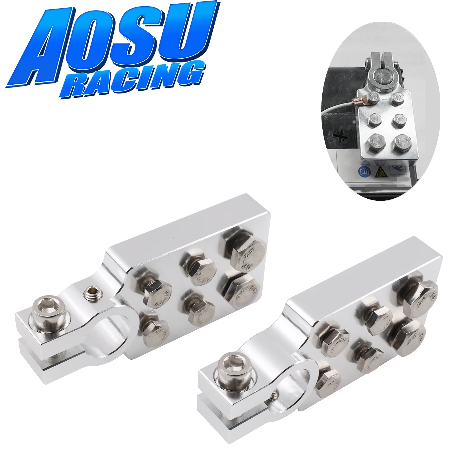 

Модификация автомобильного аудио, 6-точечный терминал с плоским наконечником, положительный и отрицательный для SAE, зажим для верхней стойки для Northstar AGM35 AGM34