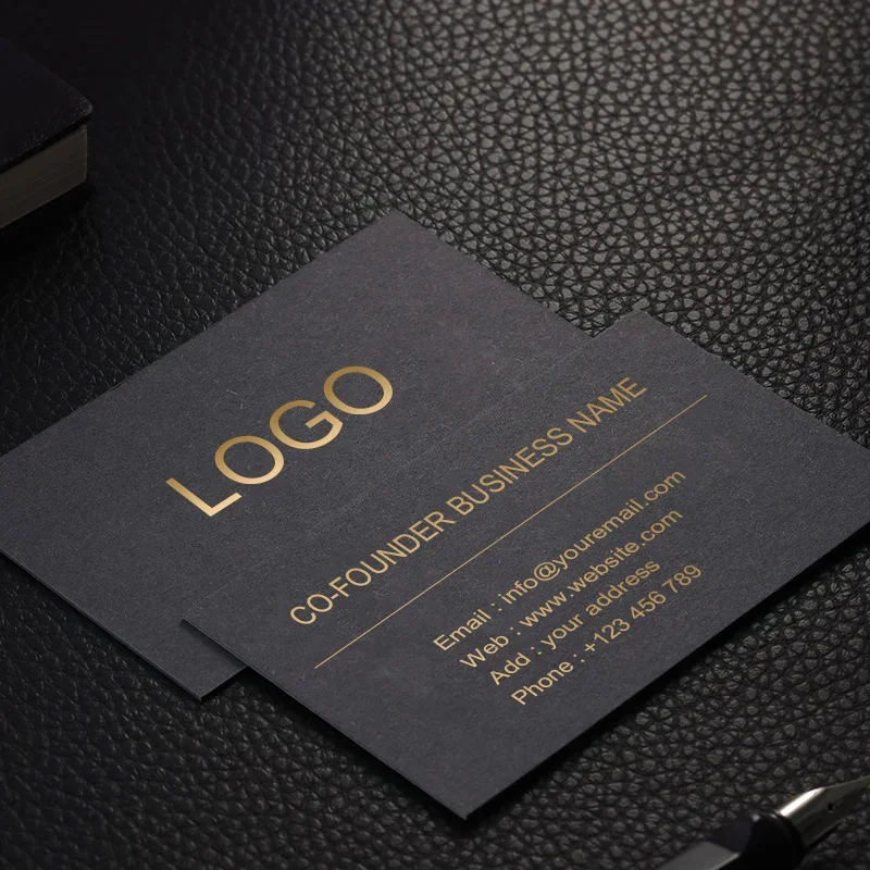 100 Pcs/lot Design CustomPrinting Paper Business Card, Paper