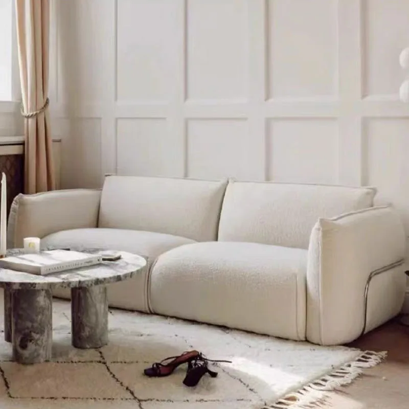 

Individual White Living Room Sofas Bedroom Designer Human Dog Bed Room Decor Outdoor Sofa Nordic Cloud Divano Home Furniture