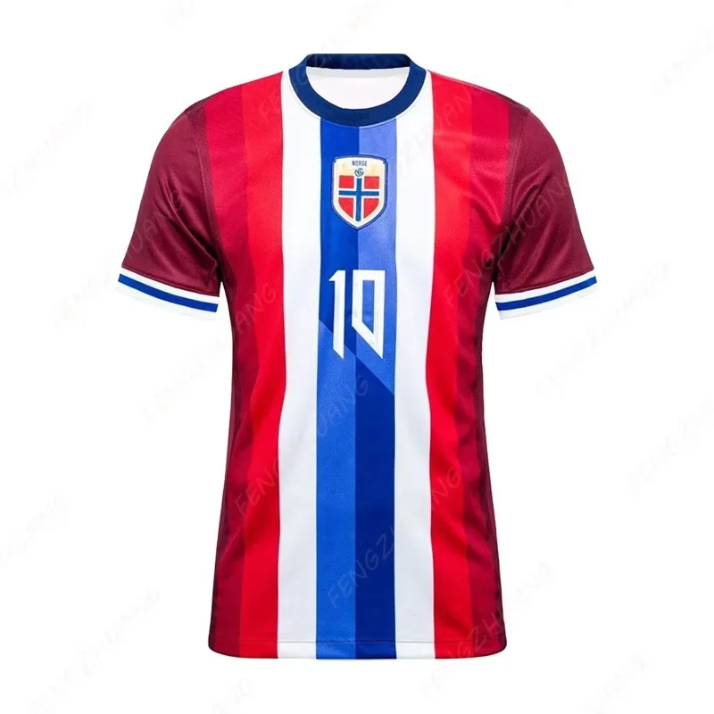 

Norway Home Shirt 24/25 Newest Man Outdoor Quick Dry Soccer Jersey Unisex Summer Classic Casual Loose Exercise Jersey Tee