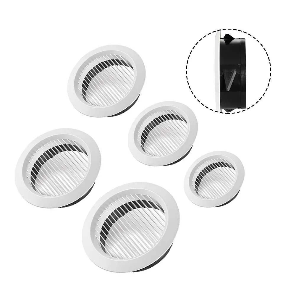 75-200mm Round Adjustable Wall Interior Vent ABS Ventilation Grille Vent Cover Adjustable Air Volume Indoor Ventilation Grid