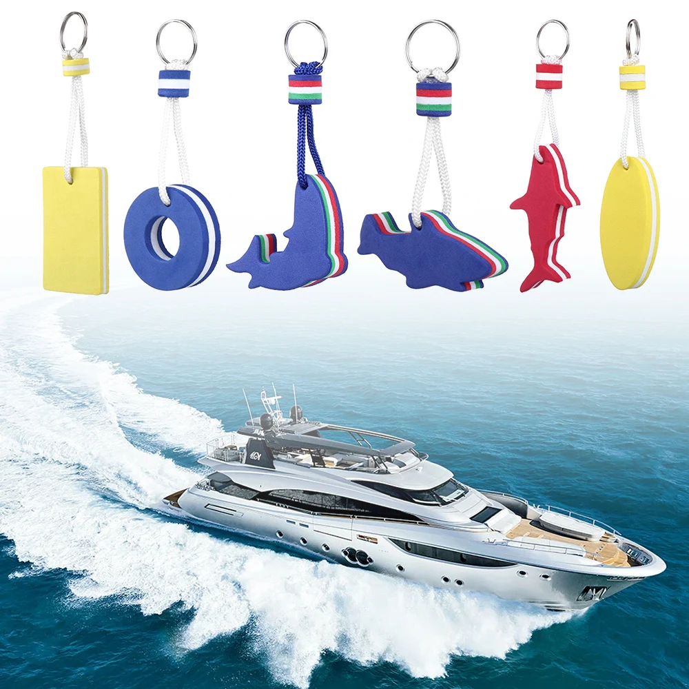 Water Sports Boating Sea Yachting Accessories Key Pendant Water Floating Keychain Sailing Fishing Keyring Pool Parts