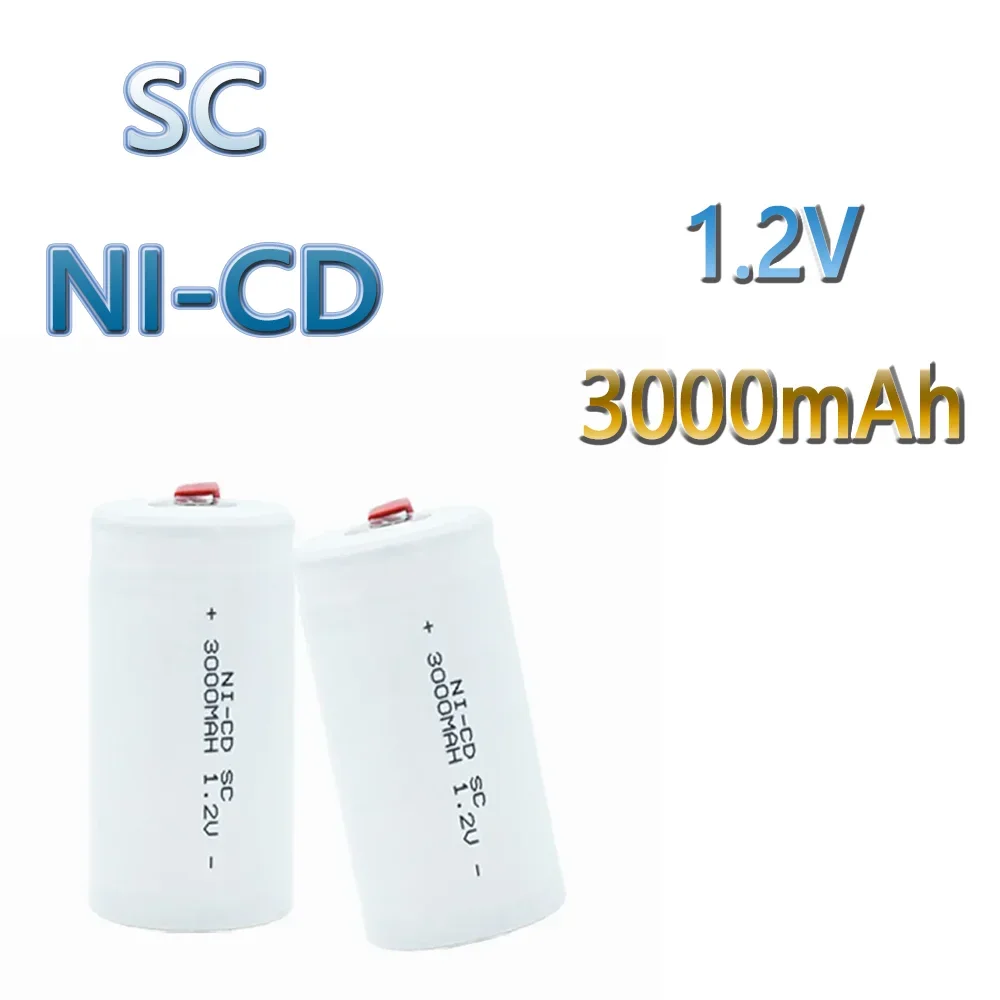 

SC1.2V 3000mah Original Screwdriver Electric Drill Batteries SC Ni-Cd Rechargeable Battey with Tab Power Tool NiCd SUBC Cells