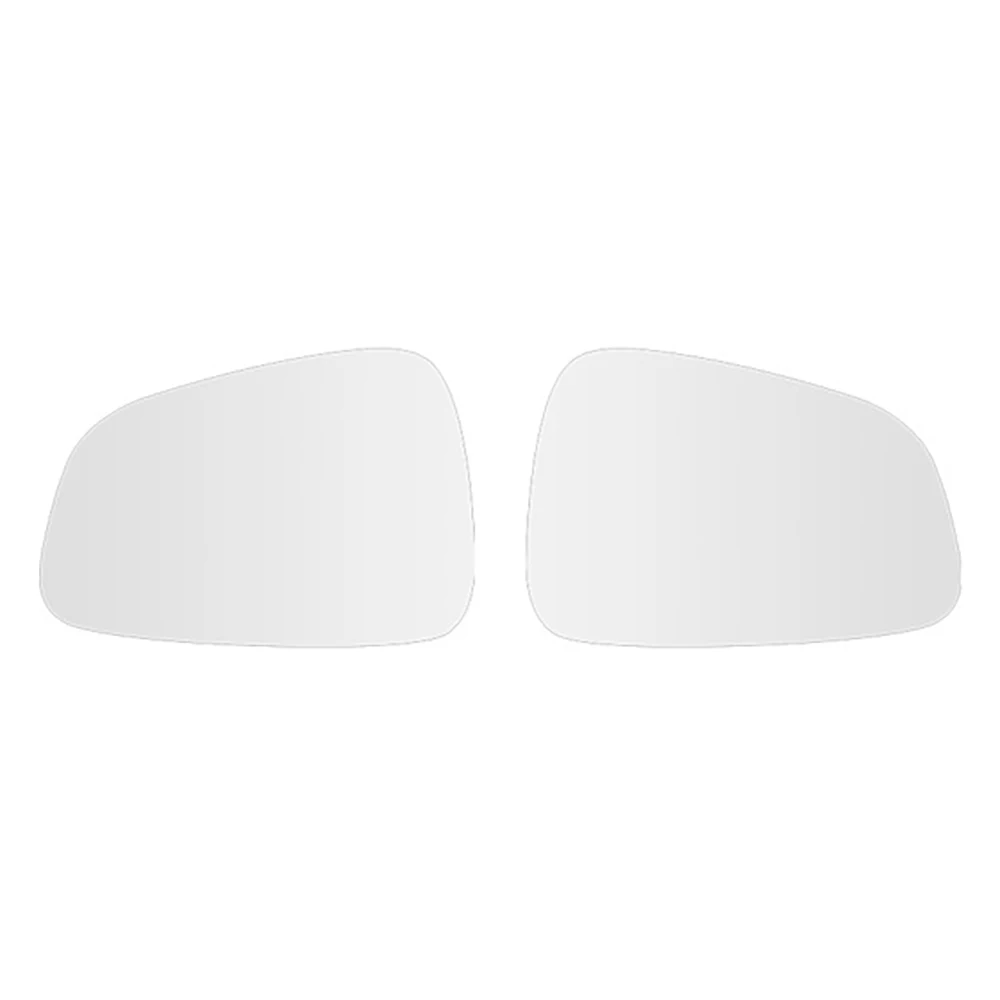 Front Left Right Anti-Fog Rear View Mirror Lens Glass for Tesla Model X Rearview Mirror,White Mirror