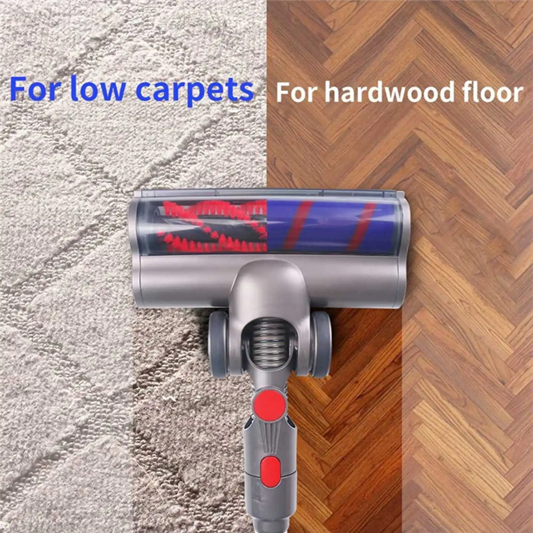 หัวแปรงทำความสะอาดไฟฟ้าใช้ได้กับ Dyson V7 V8 V10 V11 V15เครื่องดูดฝุ่นสำหรับพรมและพื้นแข็ง