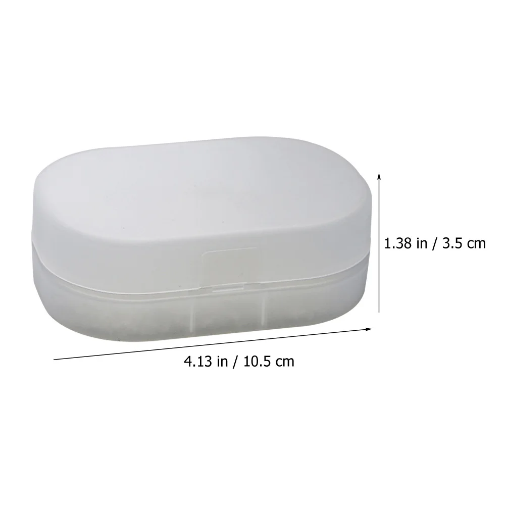 

Portable Travel Soap Box with Sponge Liner Lid Good Seal Organizer Bathroom Kitchen Shower Use Traveling Soap Box