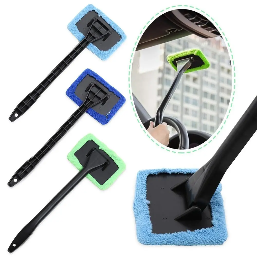 New Glass Tool Car Window Cleaner Easy Clean Long Handle Car Windshield Cleaning Tool Convenience Dust Removal Wash Wiper