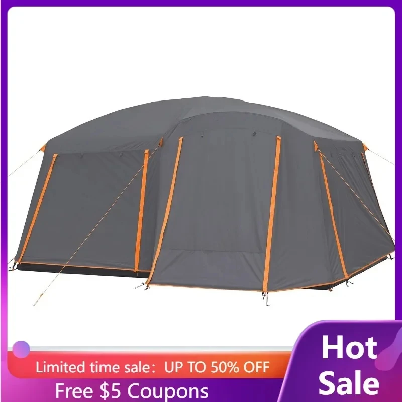 

Large Multi Room Tent for Family Full Rainfly Weather and Storage for Camping Accessories Portable Huge Tent Outdoor Car Camping