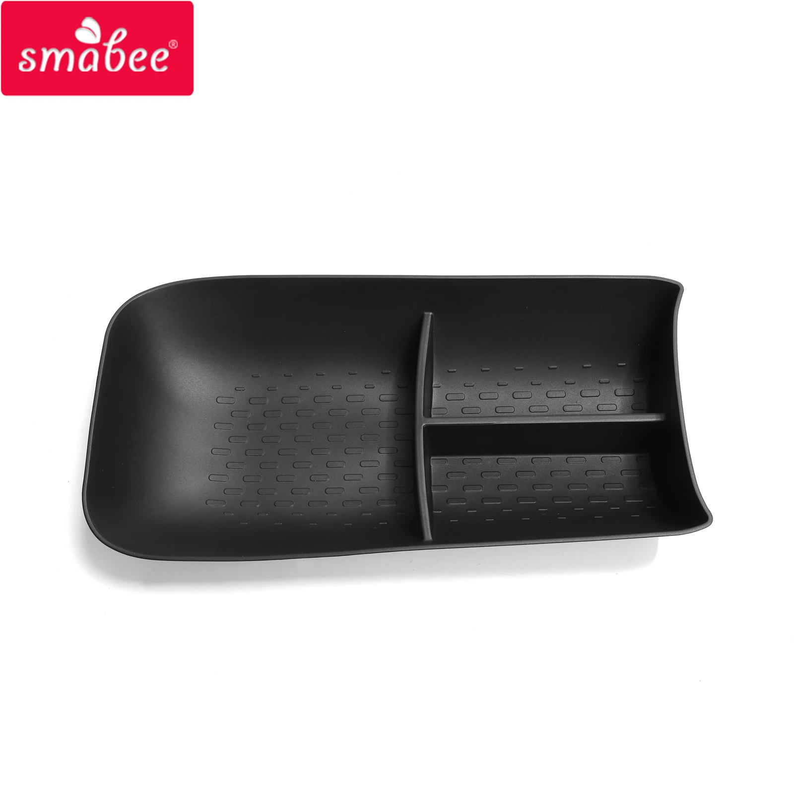 Smabee Car Center Console Box for Smart #3 TPE Central Lower Layer Storage Tray Organizer Accessories Stowing Tidying BLACK