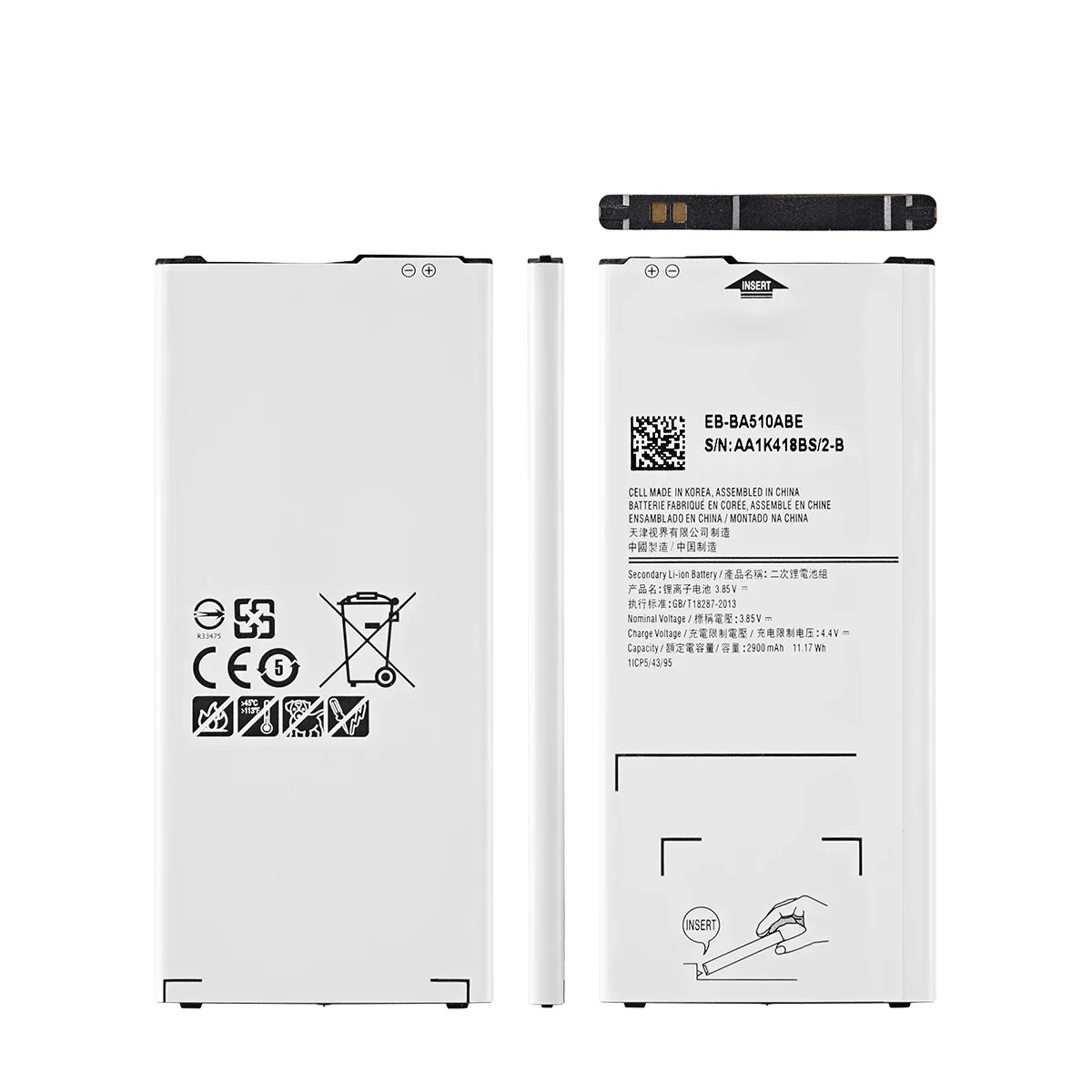 Brand New EB-BA510ABE 2900mAh Battery For Samsung Galaxy A5 2016/2015/2017/2018 A510 A510F A5100 A510M  A510FD A510K  A510S