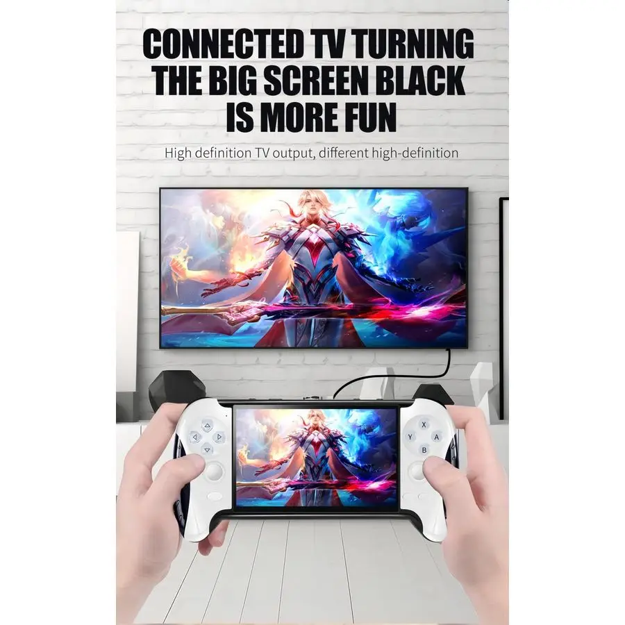 Portable Video Game Console Creative Controller Design Multiple Emulators MP4 MP3 EBook TV Output Casual Puzzle Handheld Retro V