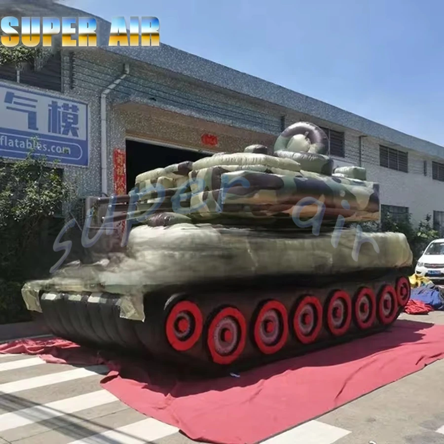 Model of extra large inflatable missiles inflatable tank model for decoration