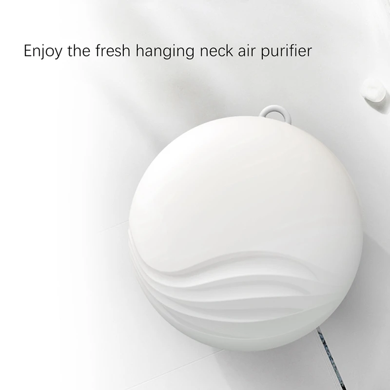 Purificador de aire montado en el cuello, collar portátil, limpiadores de aire de iones negativos para el hogar para adultos y niños
