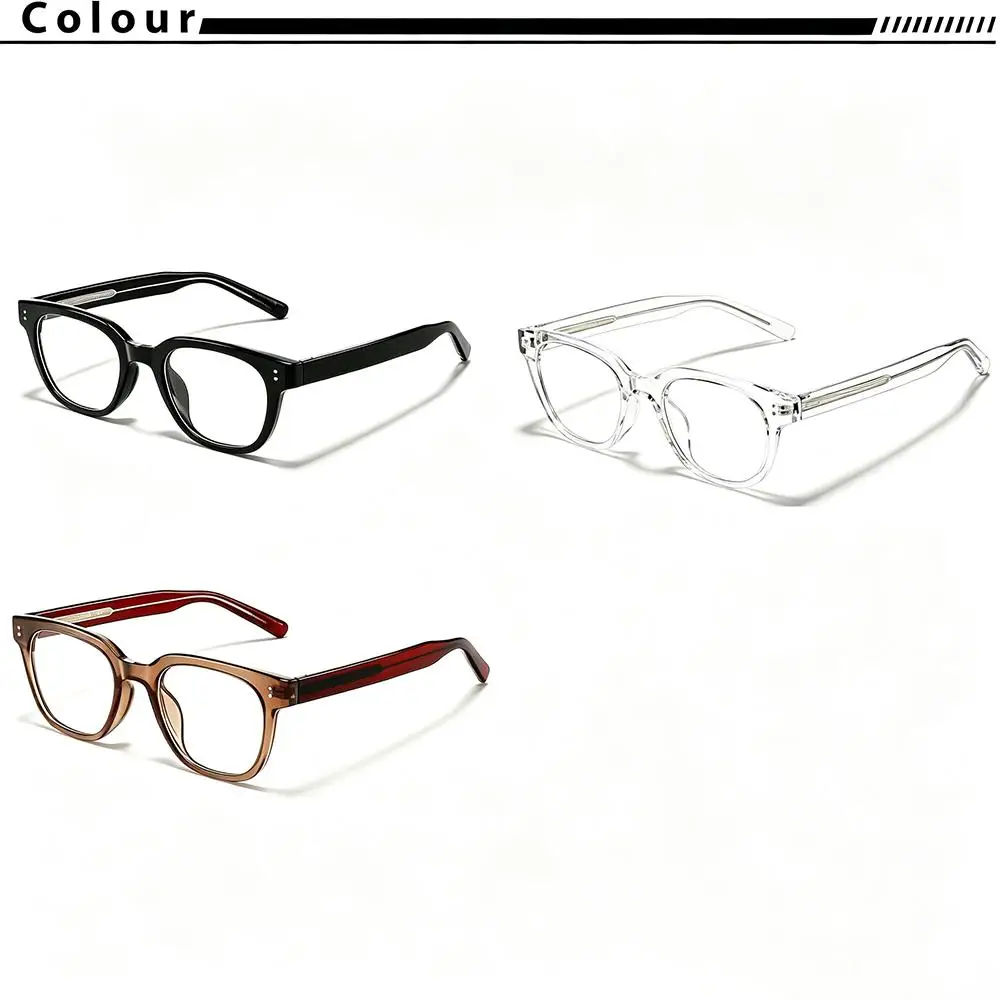 CATERSIDE Retro Herren-Blaulichtbrille, hochwertiger quadratischer Tr-90-Brillenrahmen, Damen-Computer-Lesebrille mit flacher Linse – Detail 1