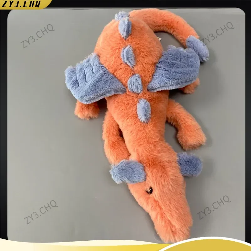 دمية تنين الثلج الممتعة، دمية التنين الأسود لتزيين المنزل، لعبة مهدئة للأطفال، هدية المهرجانات، حيوانات حشو من القطيفة