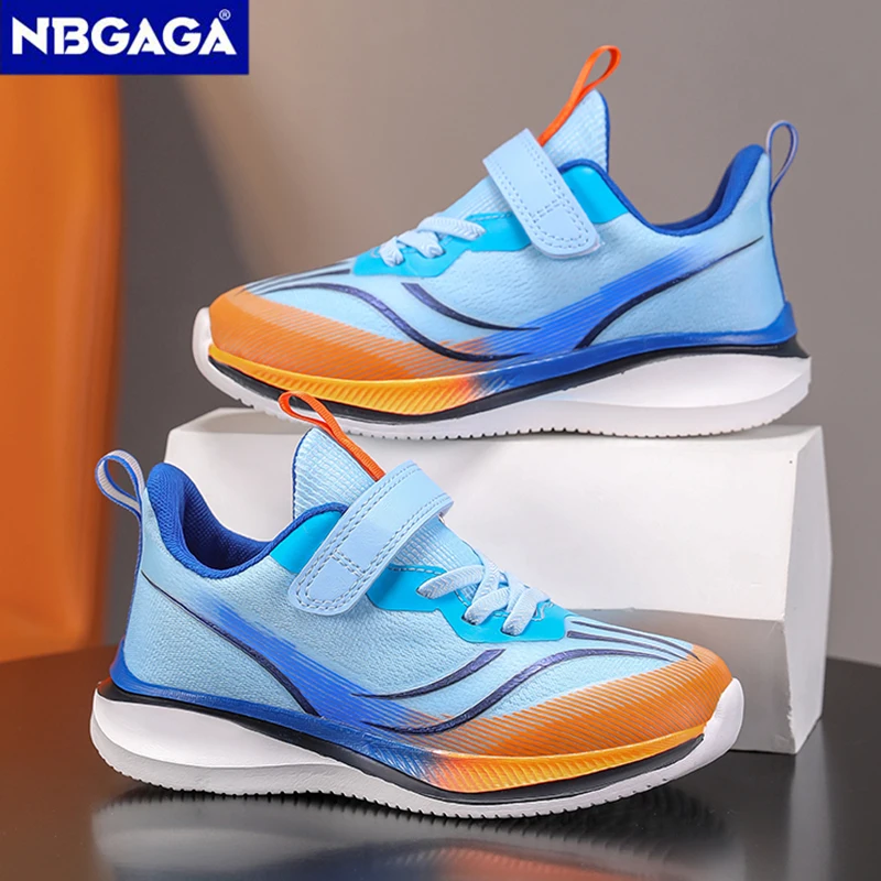 

Модная детская обувь для мальчиков, школьные повседневные спортивные кроссовки для бега, уличные дышащие противоскользящие баскетбольные кроссовки