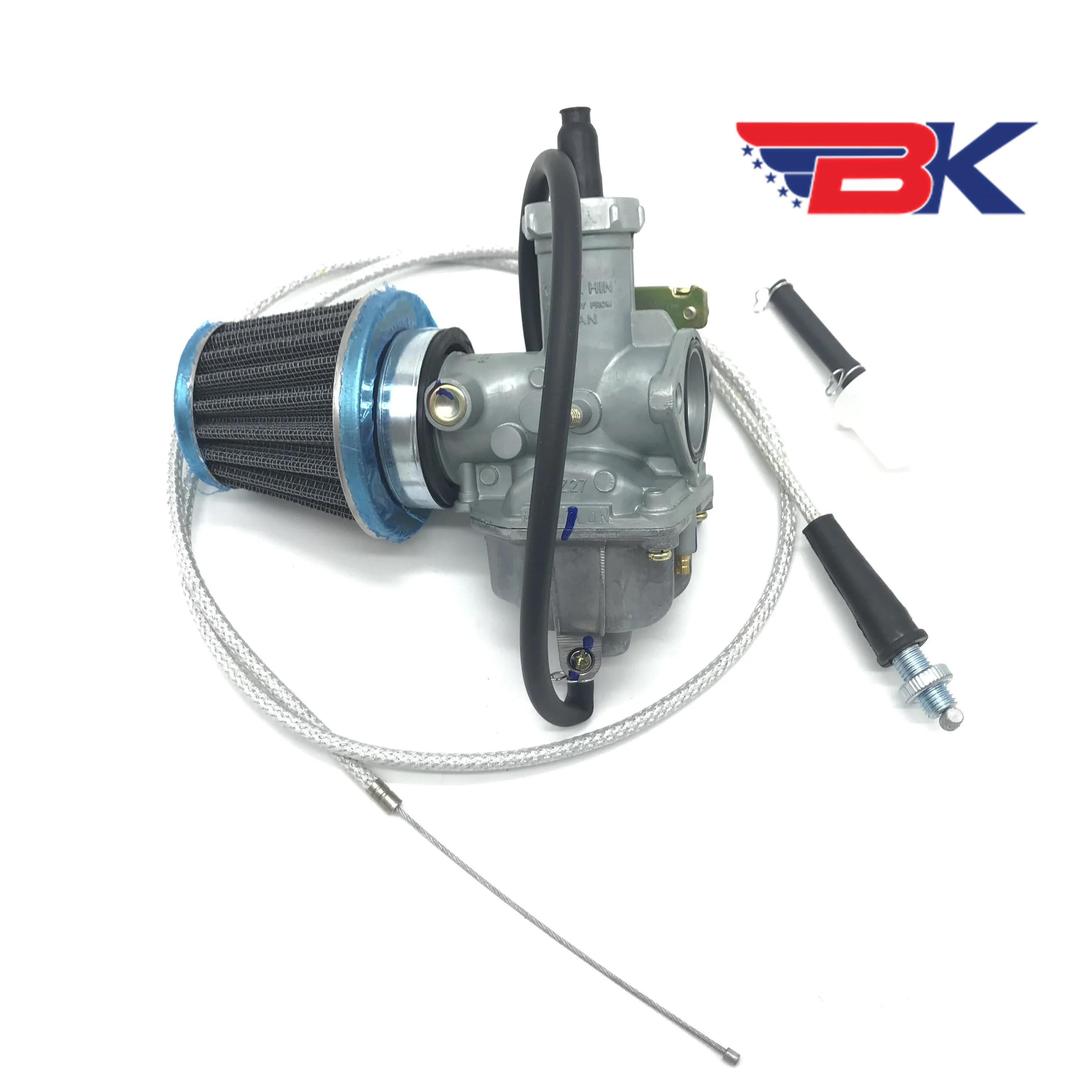 For Honda ATV ATC200S Sportrax 250 TRX250EX Carb PZ27 27mm Carburetor W/ Air Filter Throttle Cable