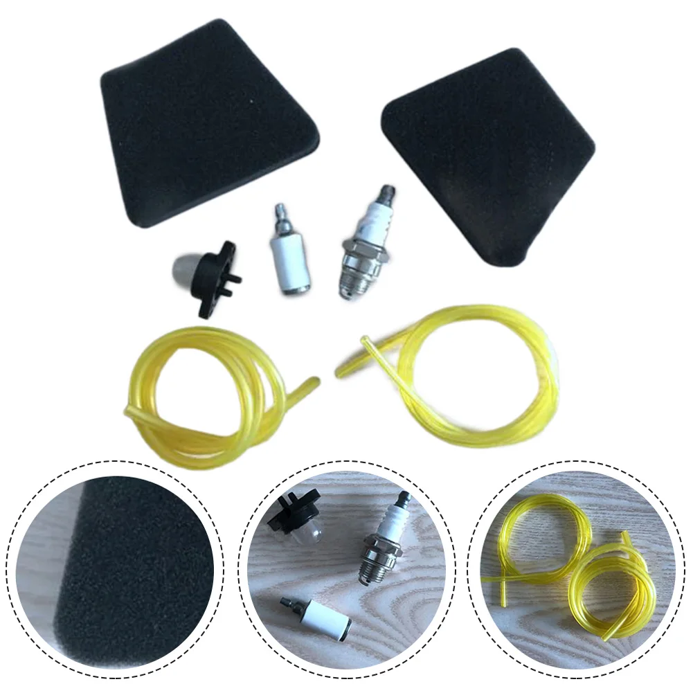 Chainsaw Fuel System Service Kit Includes Fuel Line Fuel Filter Air Filter and Primer Bulb Compatible with Many Models