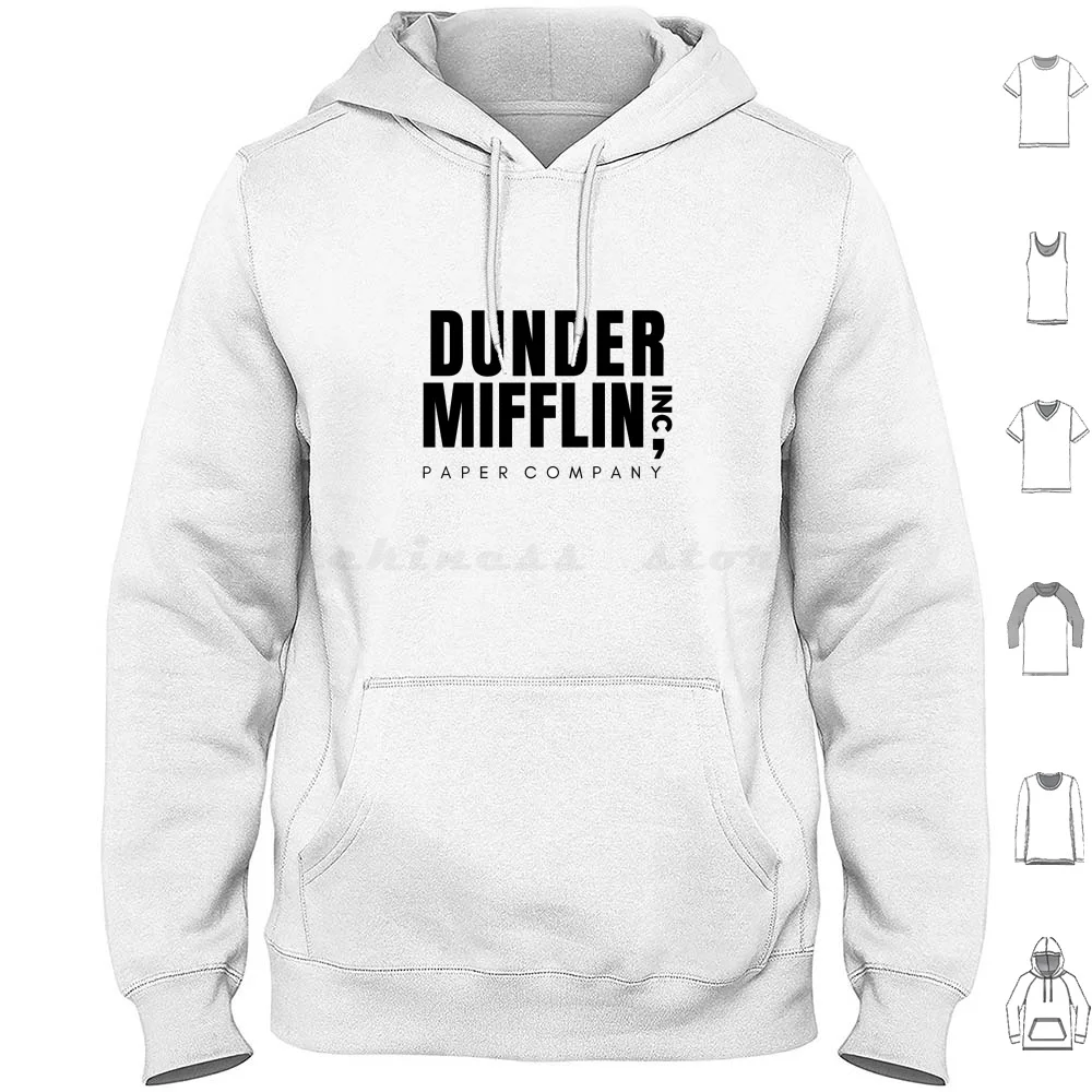 Dunder Mifflin Hoodie cotton Long Sleeve Dunder Mifflin Paper Company Inc The Office The Office Dunder Mifflin Paper Company