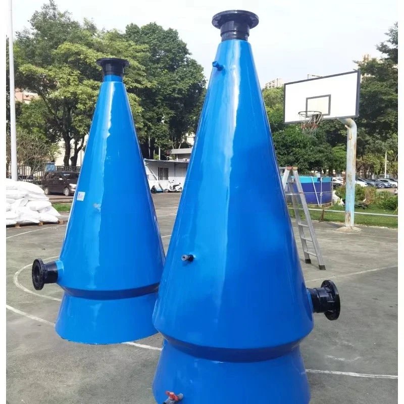 30T Cone Aquaculture Equipment for Fish Farm Circulating Water System with Pump Motor Gearbox FRP Material for Spots