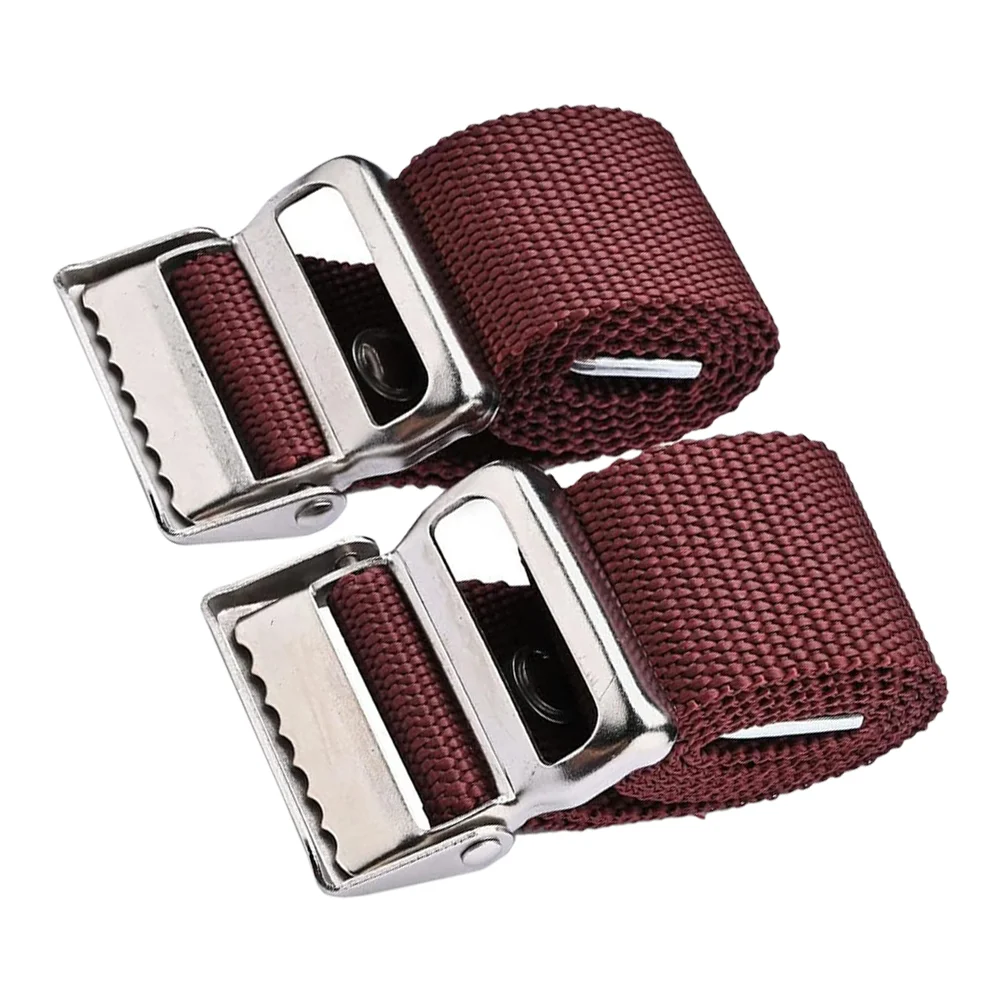 2 Pcs Stilt Accessories Heel Bracket Replacement Strap Drywall Attachment Parts Aluminum Alloy Nylon Stilts Fixing Straps Cuffs