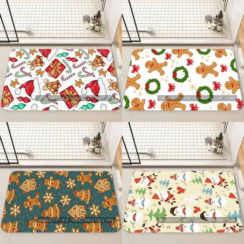 

Christmas-Themed Pattern Mat Living Room Decoration Home Sofa Non-Slip Carpet Study Bedroom Tatami Children'S Soft Floor Mat