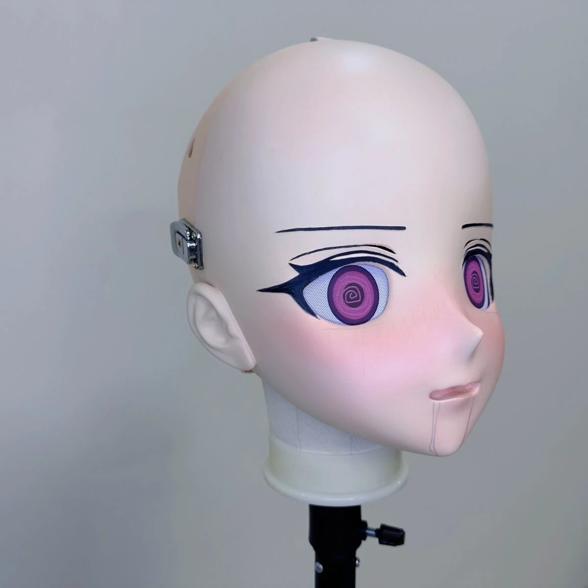Customize Character Boy/Bily Kigurumi Half Head with Lock Anime Cosplay Kigurumi Mask COS Headgear