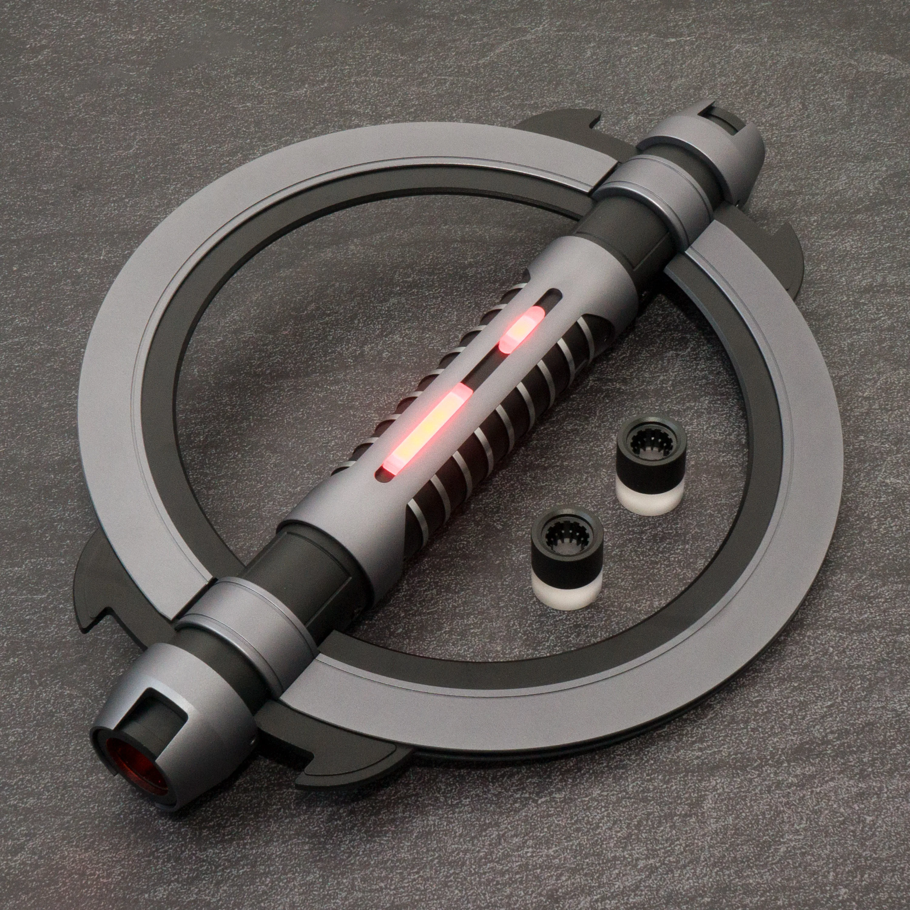 Ultimate Works Grand Inquisitor Neopixel Lightsaber Asteria2.5 Board 1 inch Pixel Blade Heavy Dueling 4 Buttons Operation