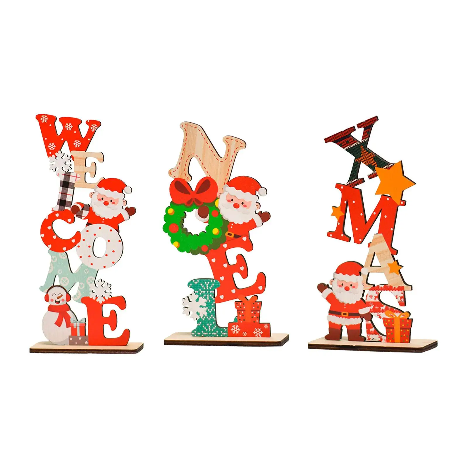 Juguetes de Decoración de mesa de Navidad, centro de mesa de Navidad DIY, mantel de fiesta, estante de dormitorio, escritorio
