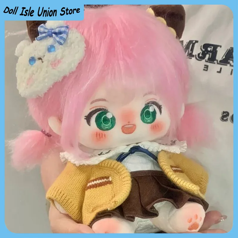 Anya Forger Peripheral Cotton Doll Anime Plush 20CM Loli Girl Puppet Stuffed Toy Dress Up Plushie