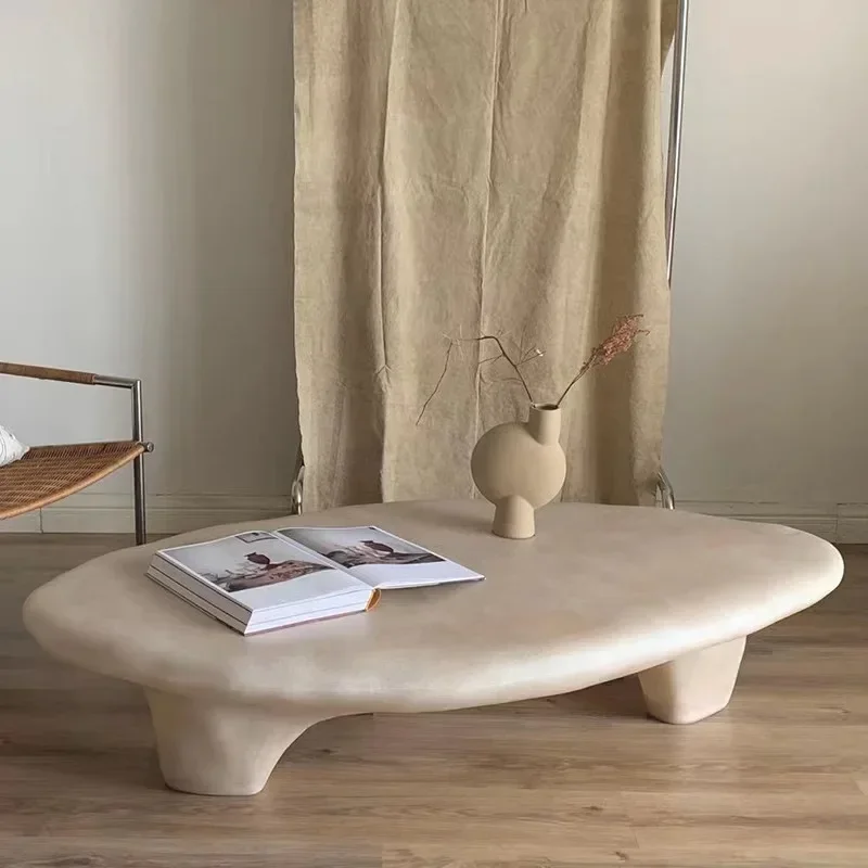 Mesa baja de madera para sentarse, mueble de centro Universal de diseño Irregular Simple y moderno, hermoso muebles Tavolino para sala de estar