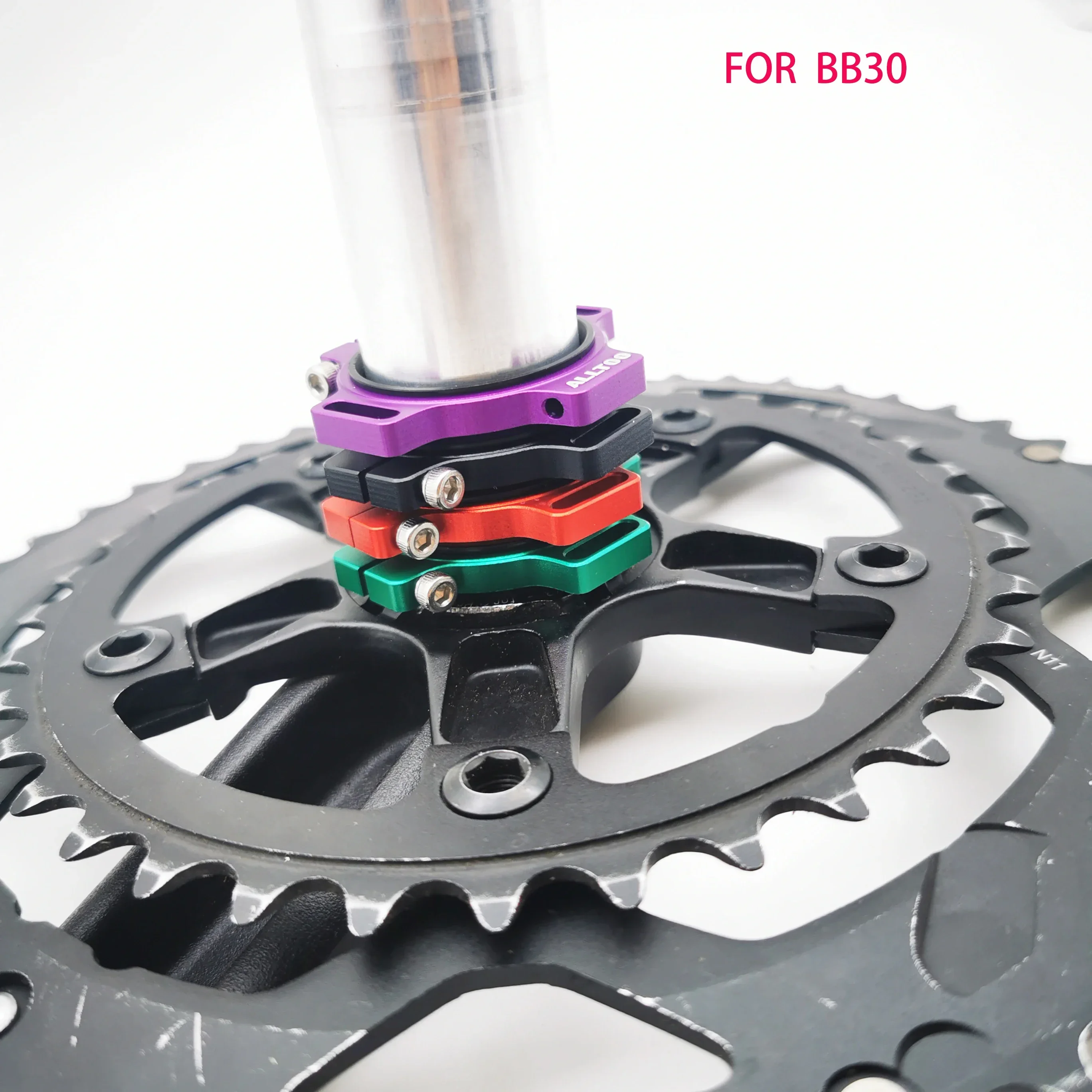 

Bike Bicycle Crank Adjuster Chainring Bottom Bracket Preload Adjuster Adjuster For-SRAM raceface BB30 Aluminum Alloy