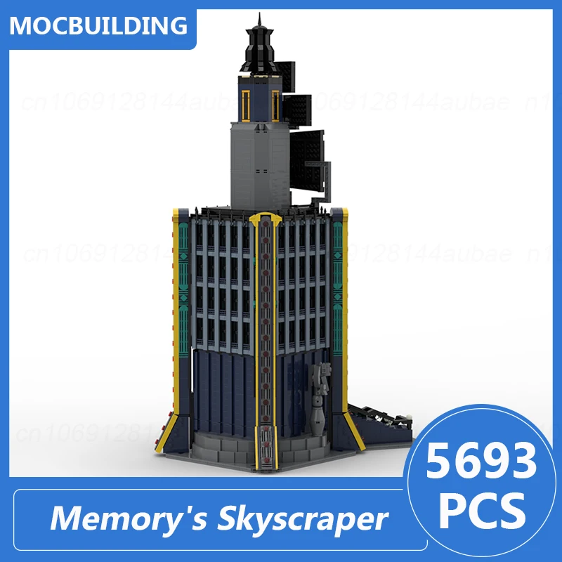 وحدات بناء معمارية لناطحة سحاب Moc Memory ، عرض طوب تجميع ذاتي الصنع ، مجموعة إبداعية ، ألعاب الكريسماس ، هدايا ،