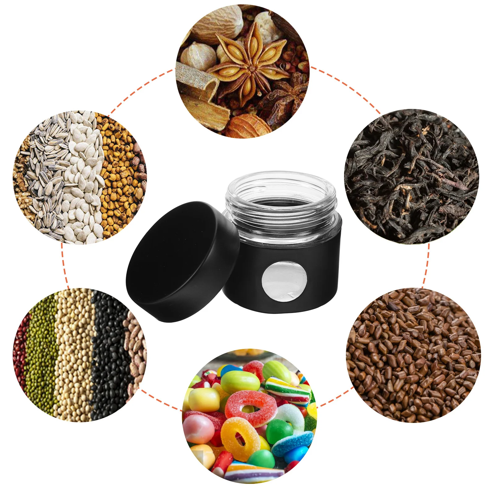 

Герметичная стеклянная канистра для чая из нержавеющей стали, портативная дорожная банка для хранения, кухонный герметичный контейнер для хранения, канистра для чая