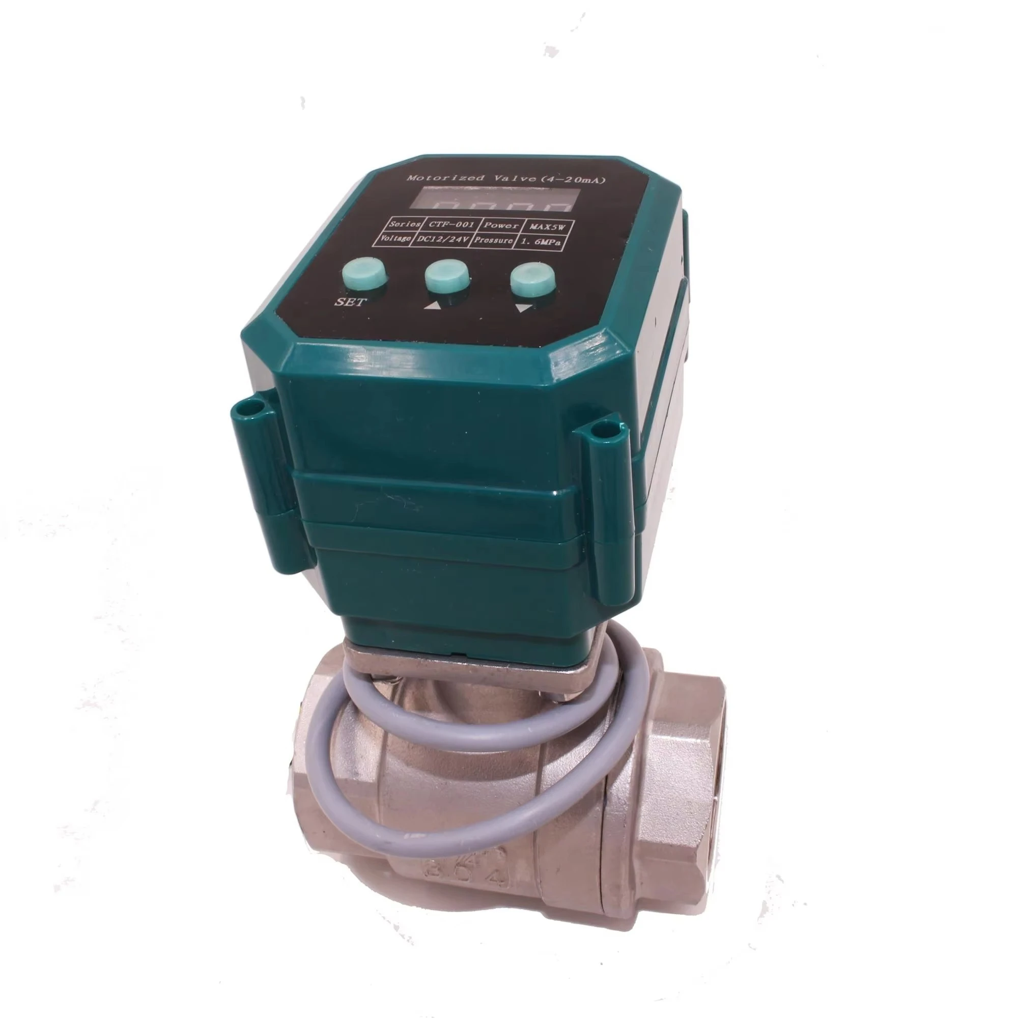 Modulation  Flow0-100% 4-20mA  Control Electric Linear Actuator Proportional Ball Valve for Water 12v 24v